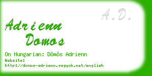 adrienn domos business card